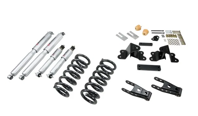 691SP – BELLTECH Lowering Kit, 2 or 3 Inch Front 4 Inch Rear Drop Shock Absorbers Included With Street Performance Sh...